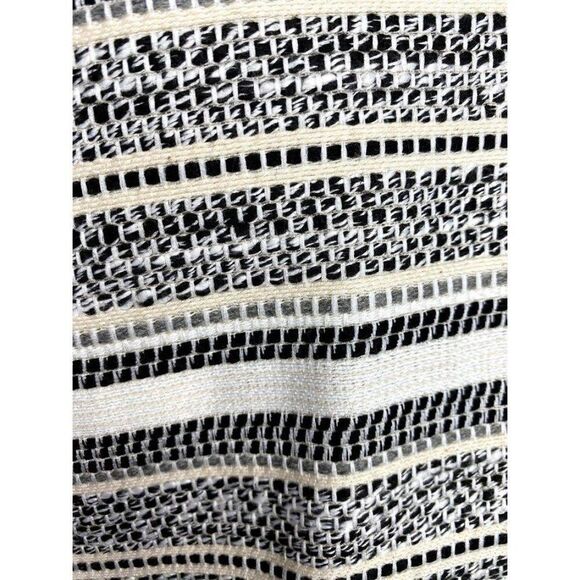 Kasper Blazer Jacket XL Black White Tweed Open - Picture 4 of 8